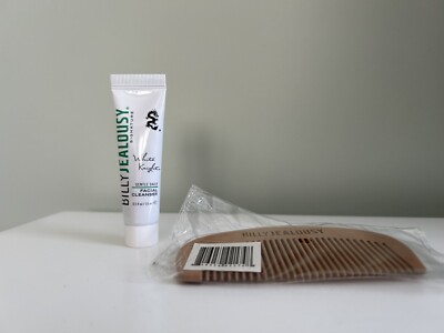 White Knight Gentle Daily Facial Cleanser + Wooden Beard Comb Set, NEW