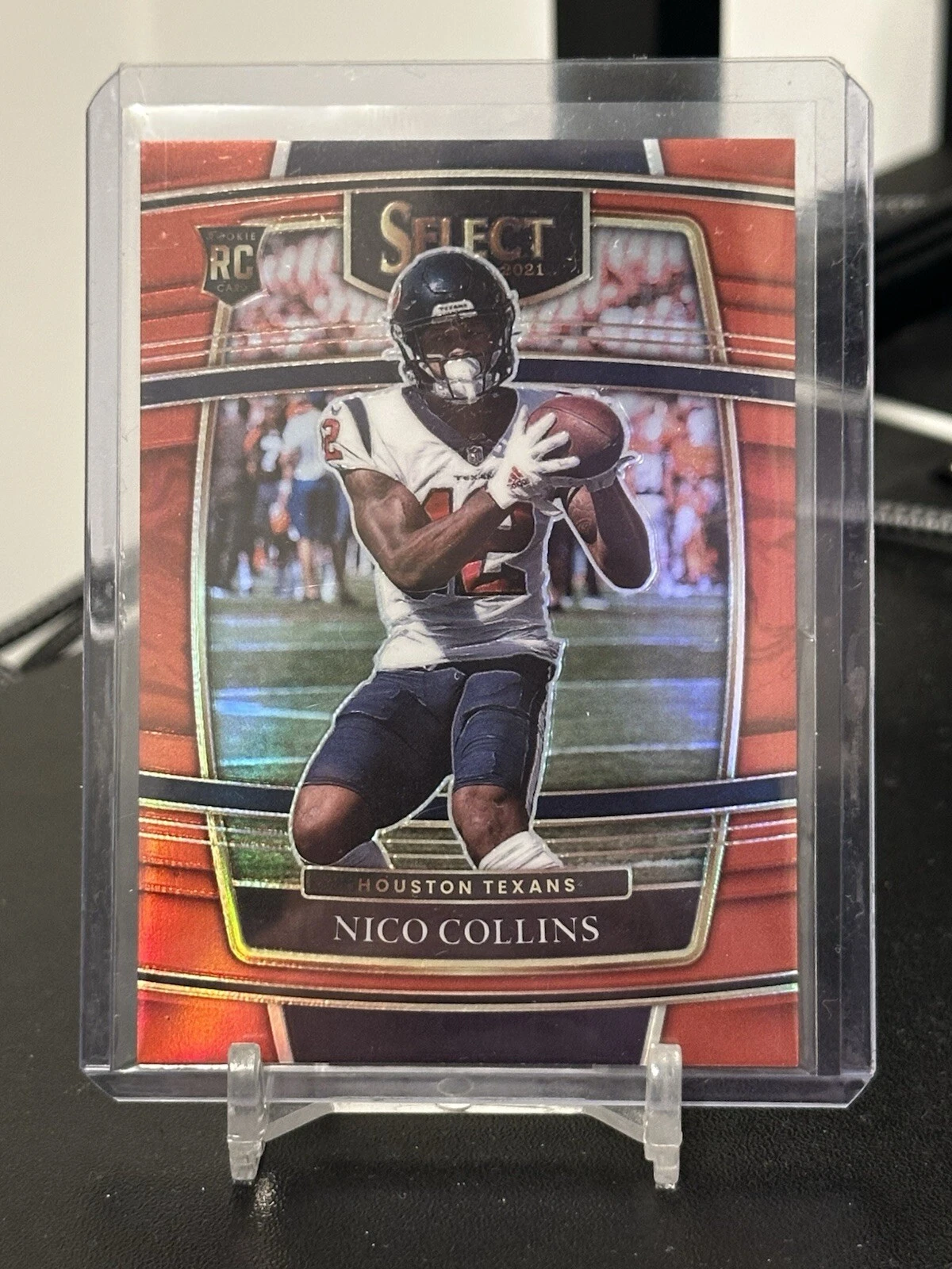 2021 Panini Select Nico Collins #69 Concourse Level Rookie Red Prizm RC /99