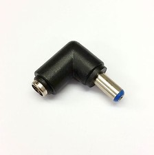DC 2.5MM 90 RIGHT ANGLE FEMALE to DC 2.1MM BLUE TIP ADAPTER CONVERTOR