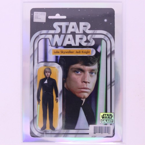 Action Figure Luke Skywalker Star Wars Galaxy Of Adventures – 9,5 Cm Con Mini Fumetto - 3