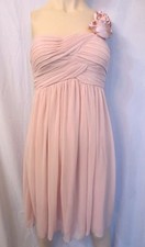 City Triangles Rose Pink Prom Formal Dress one shoulder Size L
