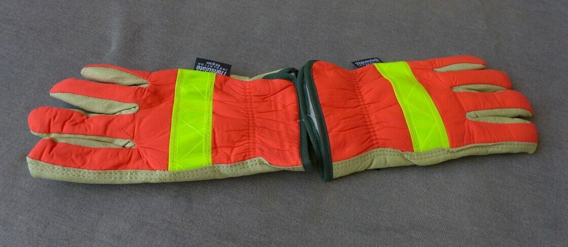 NEW 3M Thinsulate 40 Gram Cold Weather Leather Nylon Work Gloves Sz Med M  67368