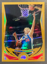 CHRIS KAMAN 2004-05 TOPPS CHROME GOLD REFRACTOR 63/99