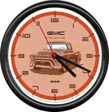Licensed 1956 GMC Classic Vintage Pickup Truck General Motors Sign Wall Clock