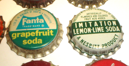 Vintage Lot of 12 NOS Cork Lined Soda Bottle Caps Kist, Fanta, Sun Crest Etc. - Picture 4 of 8