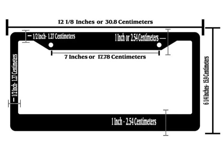 GOLD R1 METALLIC TAG HOLDER CUSTOM TEXT WORDING CUSTOMIZED License - Foto 3