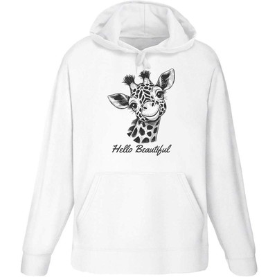 'Hello Beautiful Giraffe' Adult Hoodie / Hooded Sweater (HO051665)