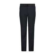 Cmp Kid Zip Off Pant Extérieur NOIR Pantalon Synthétique