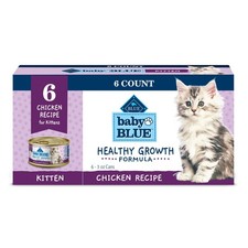 Blue Buffalo Baby BLUE Natural Kitten Wet Cat Food, 3 Ounce (Pack of 6) 11.46 per gallon