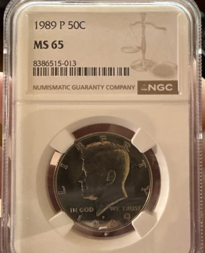 1989 P Kennedy Half Dollar NGC MS 65 