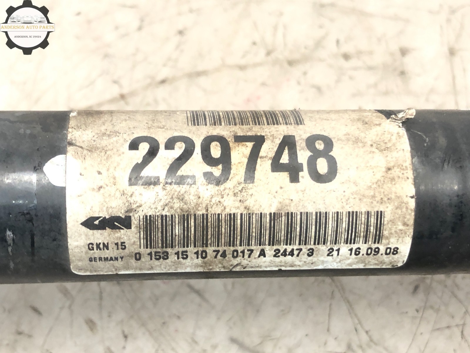2008-2019 MASERATI GRANTURISMO M145 RWD LEFT DRIVER REAR CV AXLE JOINT SHAFT OEM