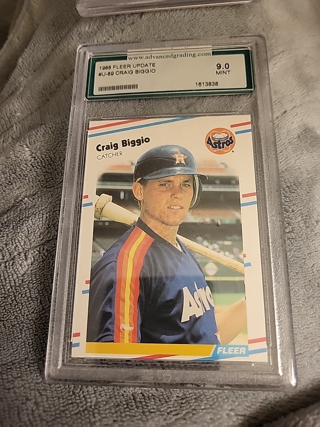 1988 Fleer Update - Craig Biggio #U-89 Glossy (RC) PSA 9