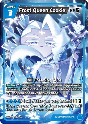 Frost Queen Cookie BS8-083 ULTRA RARE (BLUE)
