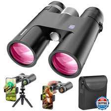 18x50 HD Binoculars for Birdwatching, Hunting, Sports - Waterproof BaK4 Prism