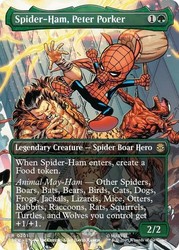 Spider-Ham, Peter Porker (Borderless) Foil #201 - Marvel's Spider-Man MTG