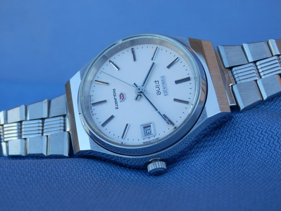 Ricoh Fine Riquartz 590 Lady Stainless Steel Made In Japan Rare Vintage 70' - Imagen 4 de 4