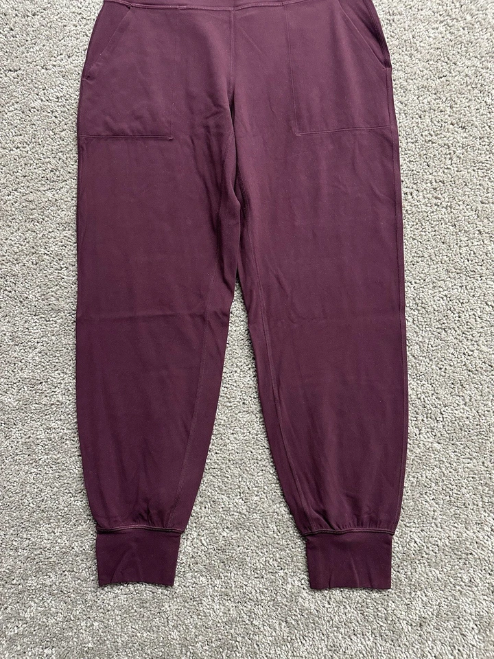 Pantalones de chándal Lululemon Align rojo borgoña tiro alto atletismo elásticos para mujer 10 Foto 2 de 4