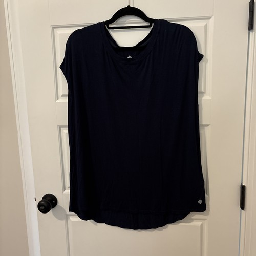 Lularoe Tenacious Relaxed Workout T venta al por menor $36 - XL azul marino - artículo #239 - Imagen 2 de 6
