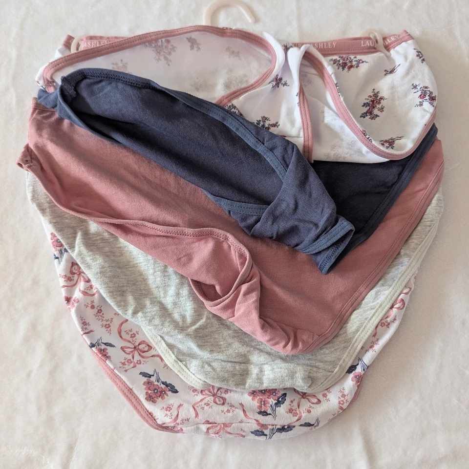 Трусики женские Laura Ashley упаковка 5 шт. хлопок спандекс бирка бесплатные размер S цветочный узор - Изображение 3 из 4