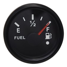 2 52mm Universal Gas Fuel Level Gauge 240-33ohm 7 Colors Led For Boat Car Truck