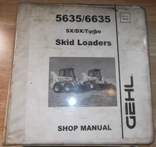 GEHL 5635 6635 SX DX & TURBO SKID STEER SERVICE SHOP REPAIR WORKSHOP MANUAL
