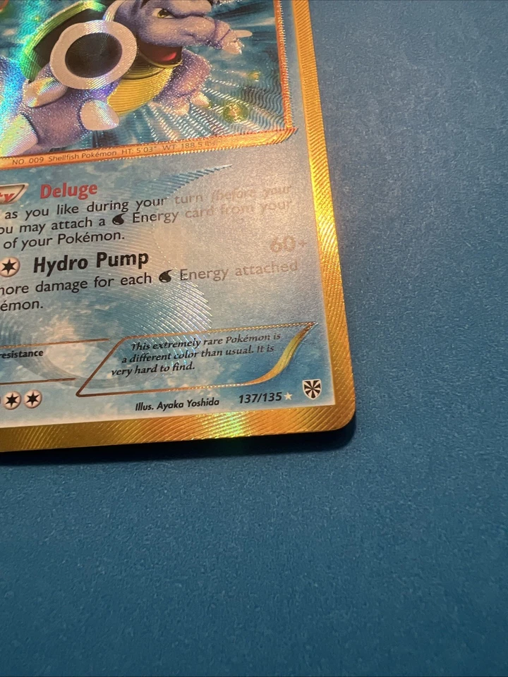 Pokemon Secret Rare Blastoise 137/135 Plasma Storm Shiny Lightly Played - Image 4 of 4