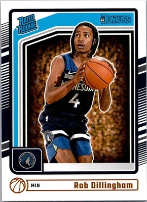 Rob Dillingham Rated Rookie - 2024-25 Panini Donruss Basketball - #204 - Bild 1 von 2