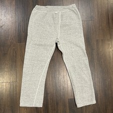 Vintage 50s 60s Gray Sweatpants Woven Tag Flatlock Gusset Crotch Made in USA M