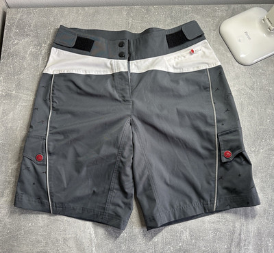 Hotcouture Herren Cargo-Shorts Gr. 40 Grau/Weiß mit Reißverschluss