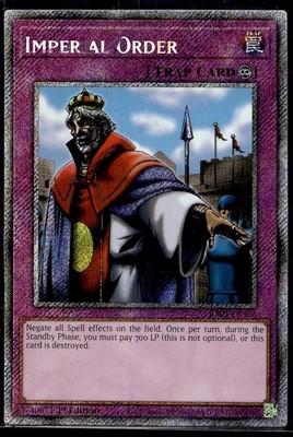 Imperial Order (Platinum Secret Rare) RA03-EN106 MP YuGiOh | Buy 3 Get 5 Free