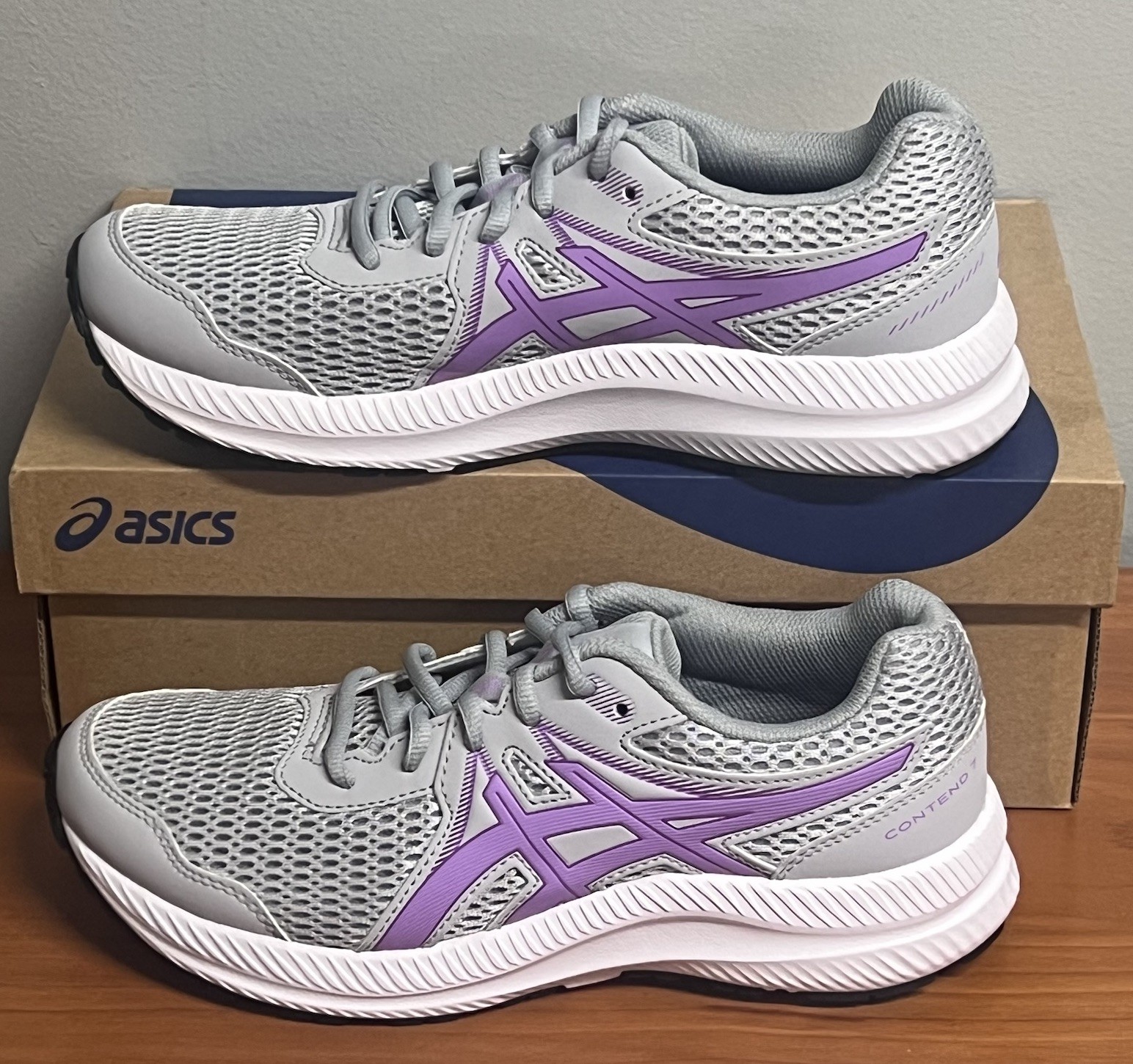 SAOLA Sneaker da corsa SICS Kids CONTEND 7 GS grigio piemontese lavanda brillante taglia 6 5 nuove con scatola