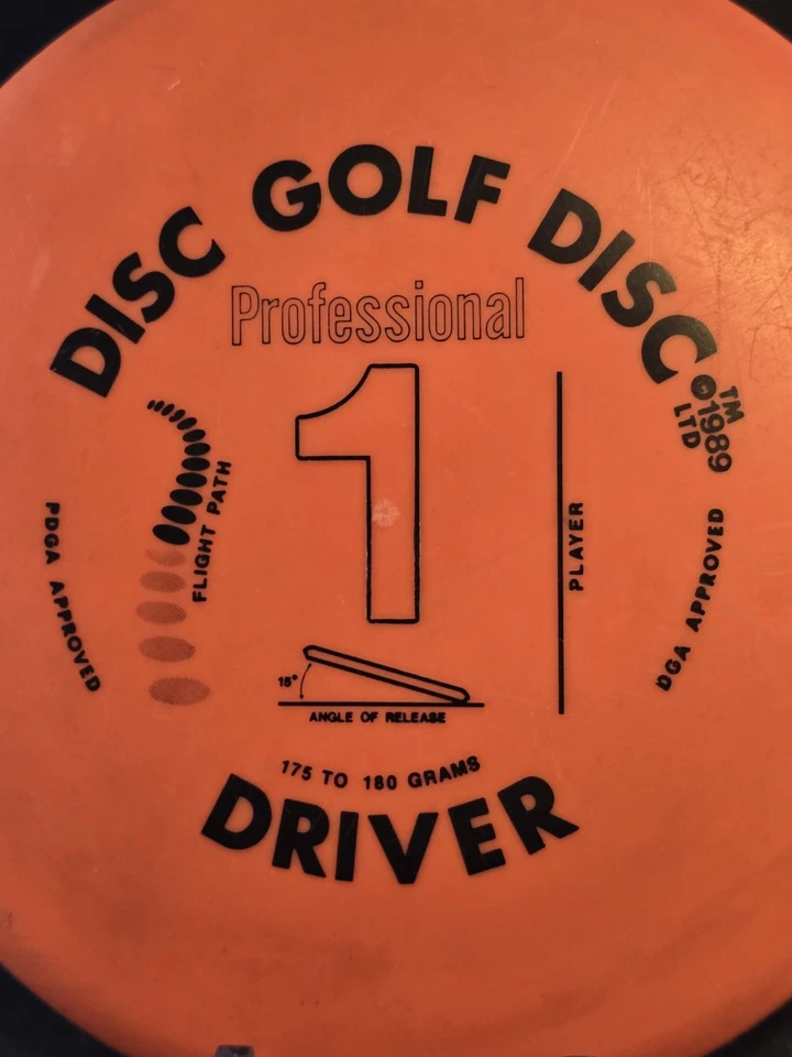 1989 Innova Disc Golf Disc Old School Professional #1 Driver 178g Rare DGA  - Image 2 of 4