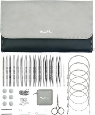 KnitPro Stelo Grande Normal Interchangeable Knitting Needle Set 5''