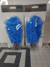 2 Oase Biorb Plant Small Sea Fan Blue Weight Plastic Aquarium Decor  7.87"