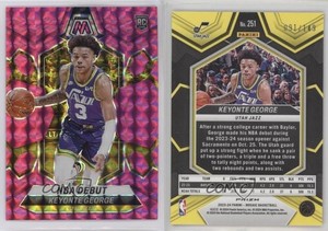 2023-24 Panini Mosaic NBA Debut Pink Prizm /149 Keyonte George #251 Rookie RC