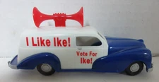 1:43 SCALE AMERICAN DIMESTORE I LIKE IKE SEDAN VAN