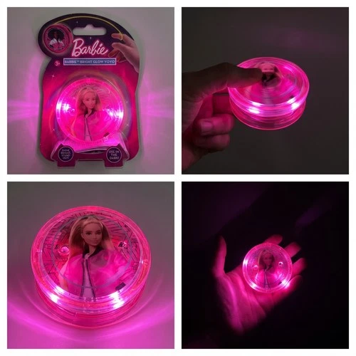 Barbie Bright Glow Yo Yo Pink Light Up LED Ball Kids Toy Party Bag Filler