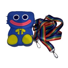 Poppy Playtime Huggy Wuggy Zipper Pop-it Purse With Rainbow Strap