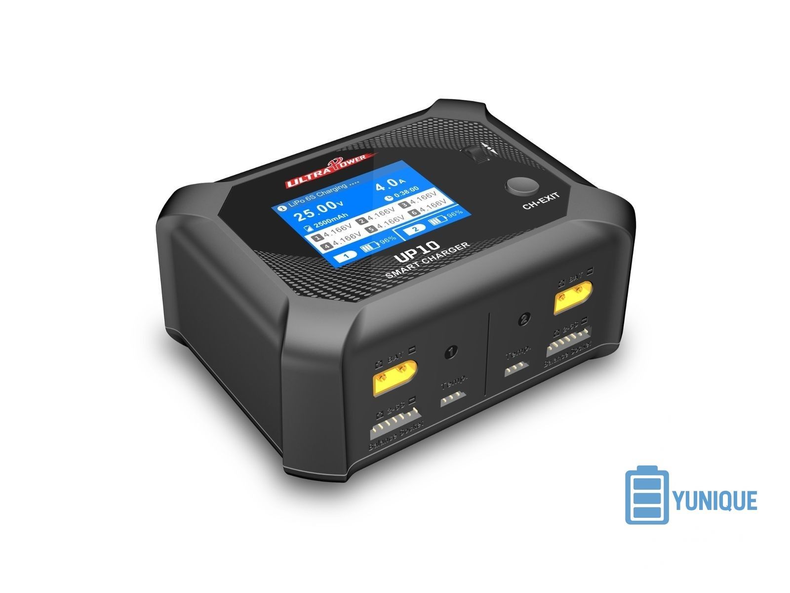 Chargeur UP10 AC/DC double canal 10A avec balanceur LiPo intégré