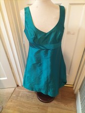Brand New Ladies Alfred Sung Size 10 Teal Dress Sleeveless