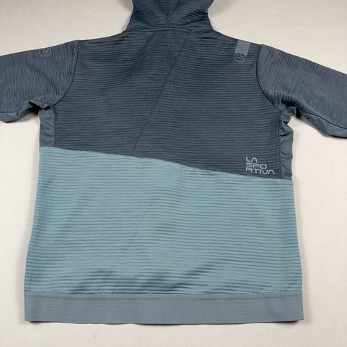 La Sportiva Training Day Hoody Mens L Blue Fleece Zip Sweatshirt Sweater Outdoor - Picture 9 of 17