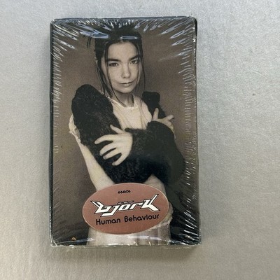 Bjork Human Behaviour Cassette Single 1995 US VERSION Slipcover RARE SEALED READ