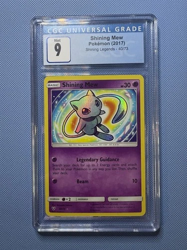 Pokémon TCG Shining Mew Holo Rare Card 40/73 Shining Legends CGC 9