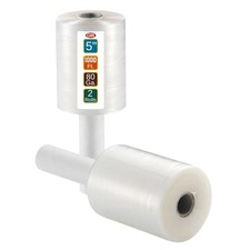 2 Pack Industrial Strength Mini Hand Stretch Wrap 5 1000 Ft Roll 80 Gauge Thick,