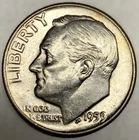 1959 - P Roosevelt Dime - Circulated Condition - 90% Silver - US Coin - 3968