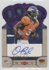 2012 Crown Royale Rookie Signatures Purple /25 Omar Bolden #75 Auto 1u6