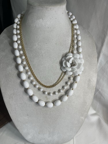 White Gold Necklace 2 Pcs