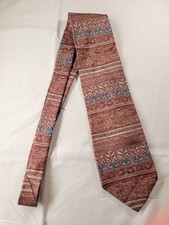 Elienne Aigner Mens Formal Necktie 58"Lx3.75"W Multicolor Neck Tie