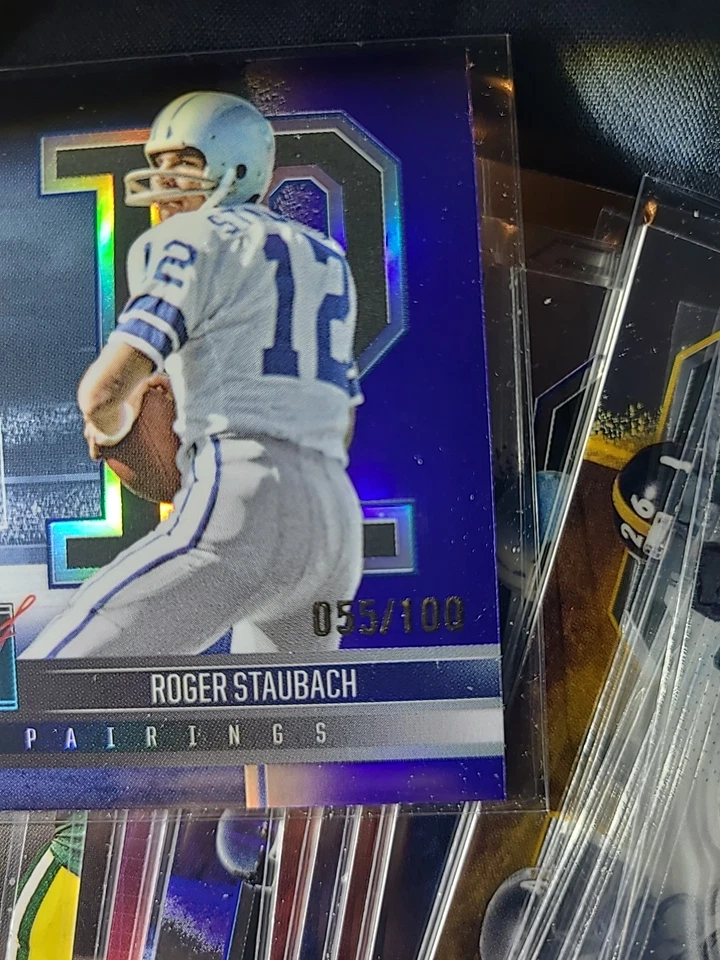 2025 Topps SignatureClass TroyAikman RogerStaubach #PP-4 emparejamientos paramount/100 Foto 3 de 4
