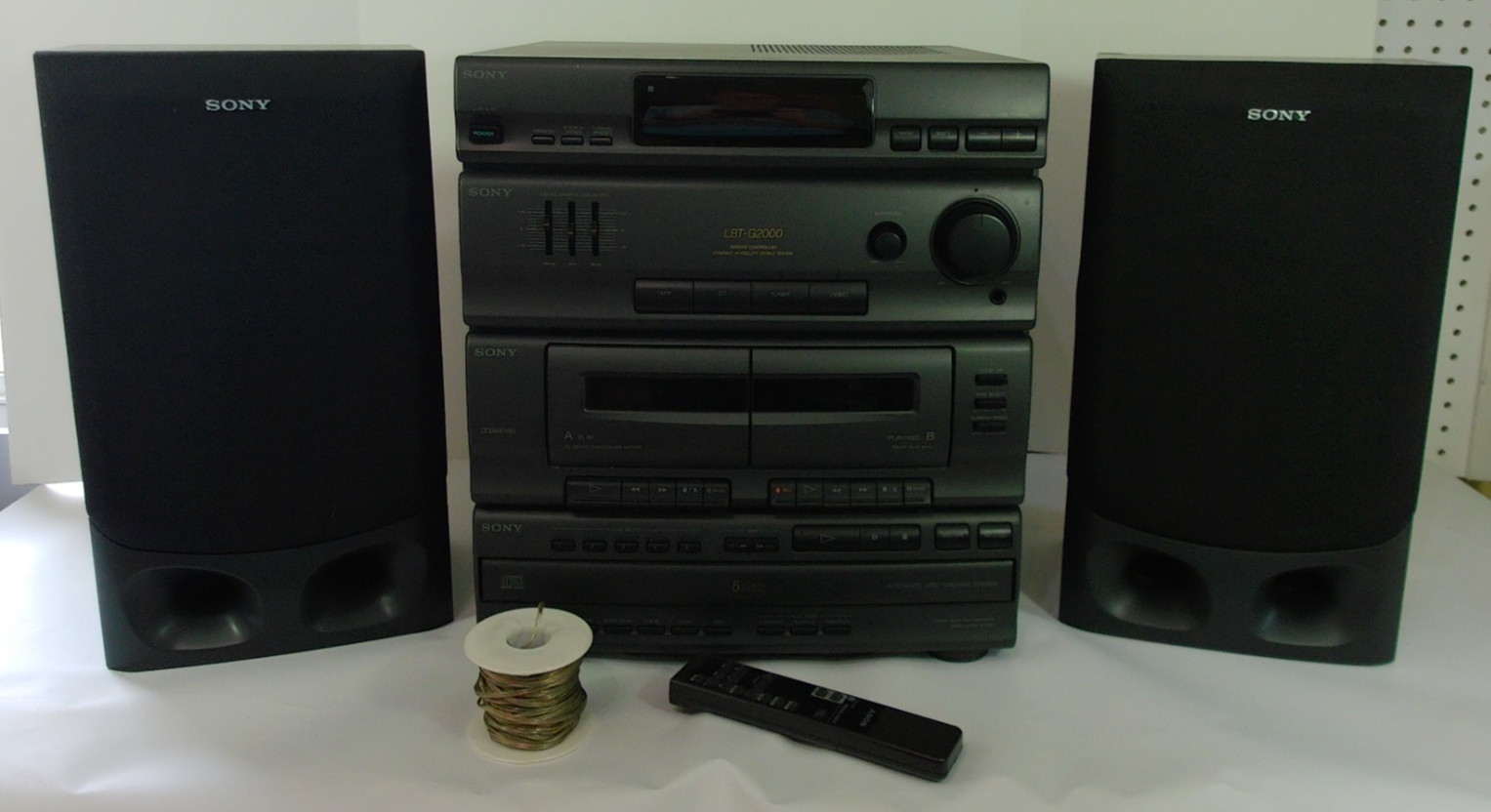 5 Disc Cd Changer Dual Cassette Deck Speakers